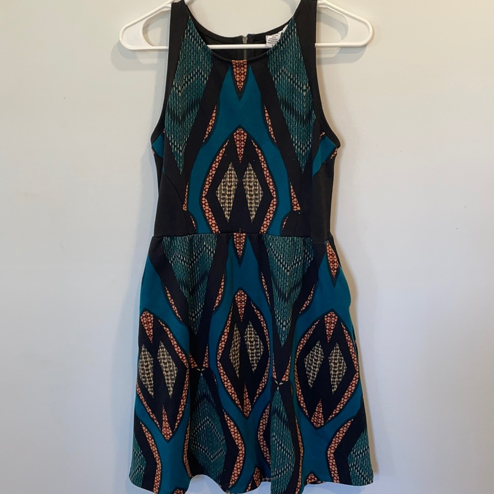 Patterned Mini Dress